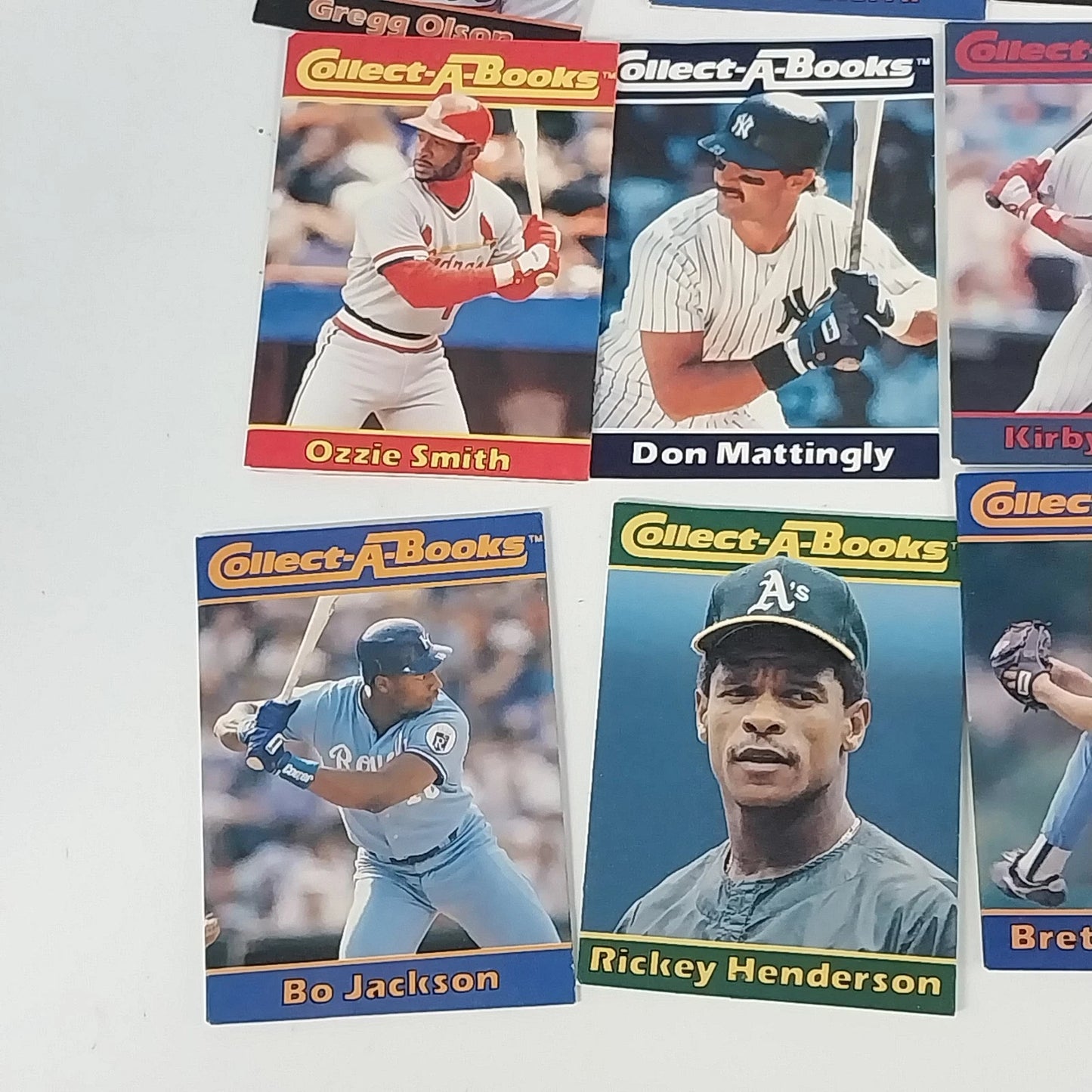 1990 Collect-A-Books Baseball Cards Lot of 15 MLB Mini Book Cards Vintage