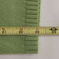 Raffaello Sport Women's Cotton Cowl Neck Lime Green Pullover Sweater Size L