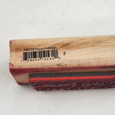 5 Rubber Stamps Warm Wishes Holidays Theme Various Brands Natural Wood