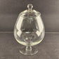 Clear Glass Candy Nut Dish Vintage With Lid With Round Top Unbranded 9.5" Tall