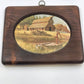 Set of 3 Old Country Farm Pictures Rustic Farmhouse Wall Art Mounted on Wood 12.5"x10.5"