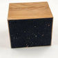 5 Solid Brass and Leather Coasters 4" with Wood Box Esther Price Candies Corp