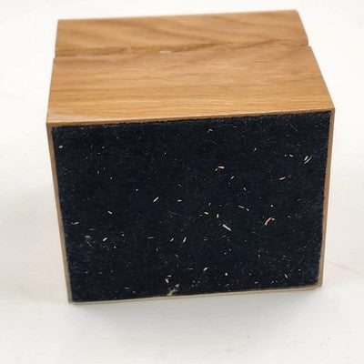 5 Solid Brass and Leather Coasters 4" with Wood Box Esther Price Candies Corp