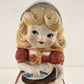 Adorabelles Bell Porcelain Bisque Girl w Cat by Jasco 1978 Taiwan Vintage w Tag