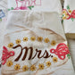 8 Pillow Case Linen Salvage AS IS for crafts Vintage Embroidery Mr Mrs Cat Girl