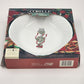 4 Corelle Callaway Holiday Ivy Coupe Soup Bowls Swirl Green Trim 8.5"d EUC