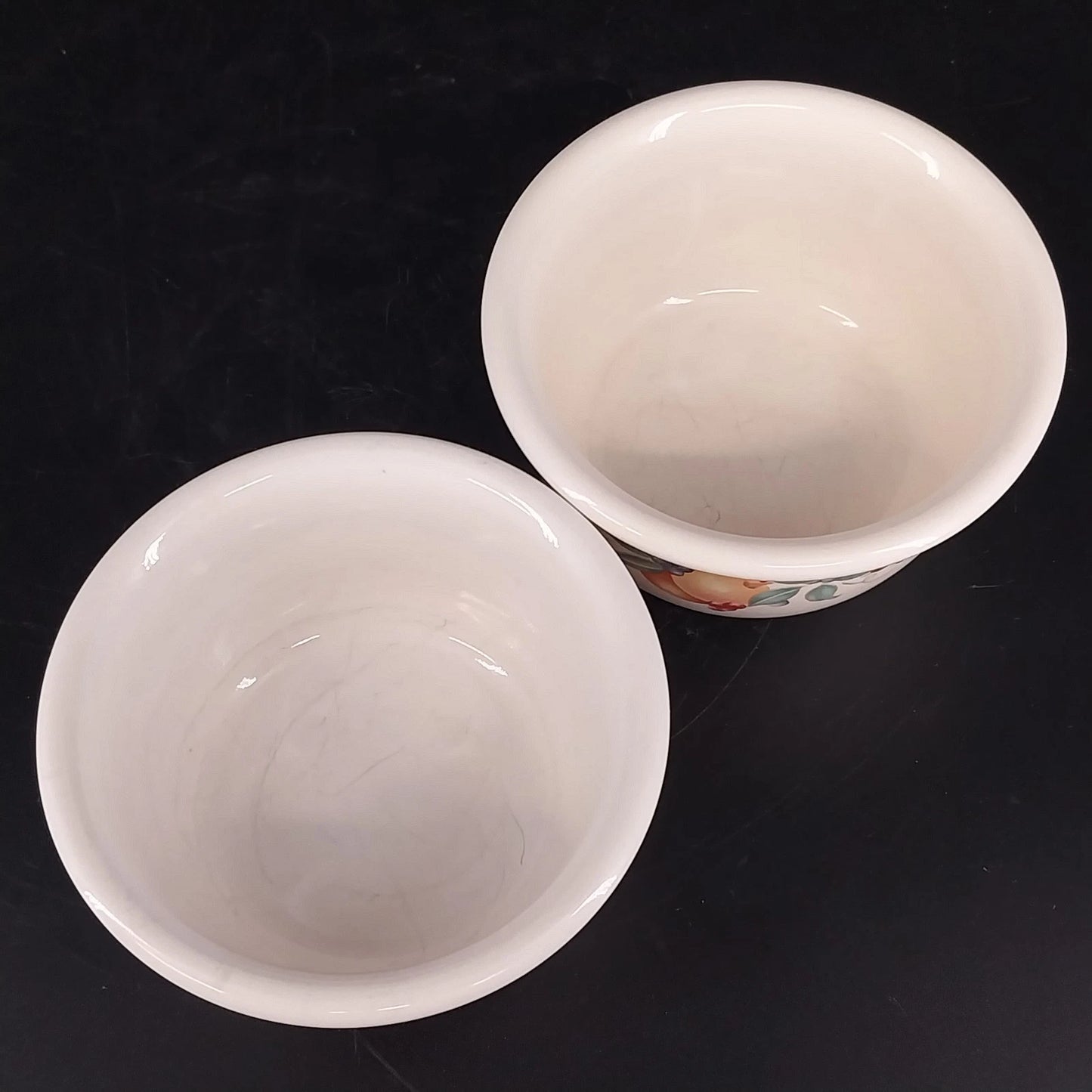 2 Corning Corelle Coordinates Abundance 7 oz Ramekin Bowls Dessert Custard Cups