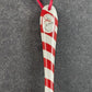 4 Snowman Chief Spoons by Williams Sonoma Christmas Ceramic Red Ribbons 6.5"