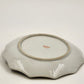 Asian Porcelain Trinket Dish Tray Orange Gold Ornate Q Handle Japan 6" MCM Vtg