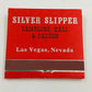 Silver Slipper Gambling Casino Saloon Las Vegas Nevada Matchbook Unused Vintage