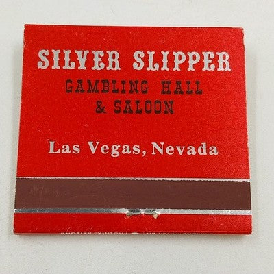 Silver Slipper Gambling Casino Saloon Las Vegas Nevada Matchbook Unused Vintage