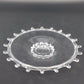 Heisey Lariat Clear Glass Footed Bon Bon Nougat Plate Candy Dish 8.5" Looped Rim
