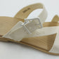 Crocs Iconic Comfort Tulum Sandals White Straps Women's 7 Buckle Comfort Slipper
