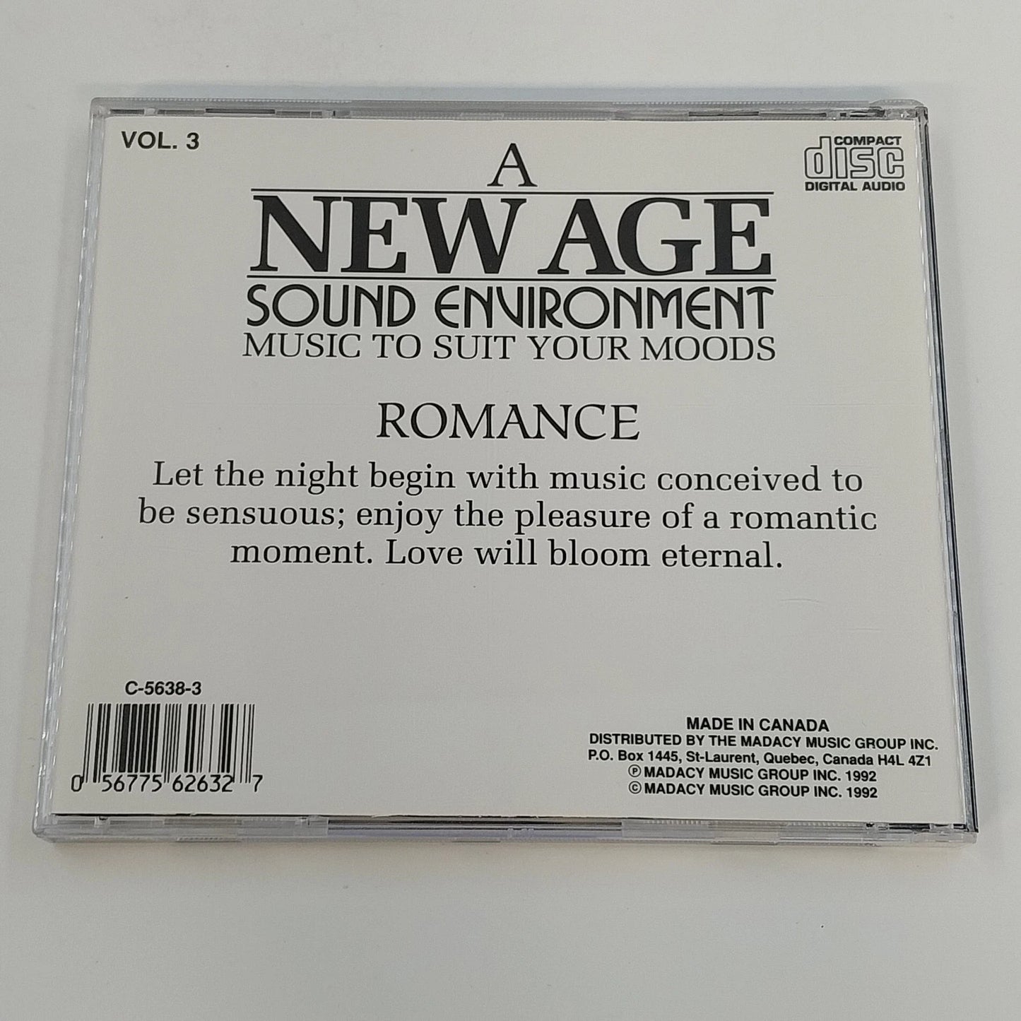 A New Age Sound Environment 4 CD Set Concentration Relaxation Romance Seduction