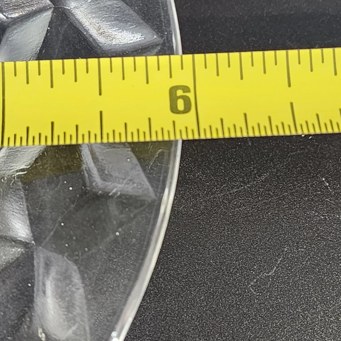 Vintage Jeannette Cube Pattern Bread Plate Clear Depression Glass 6 Inch