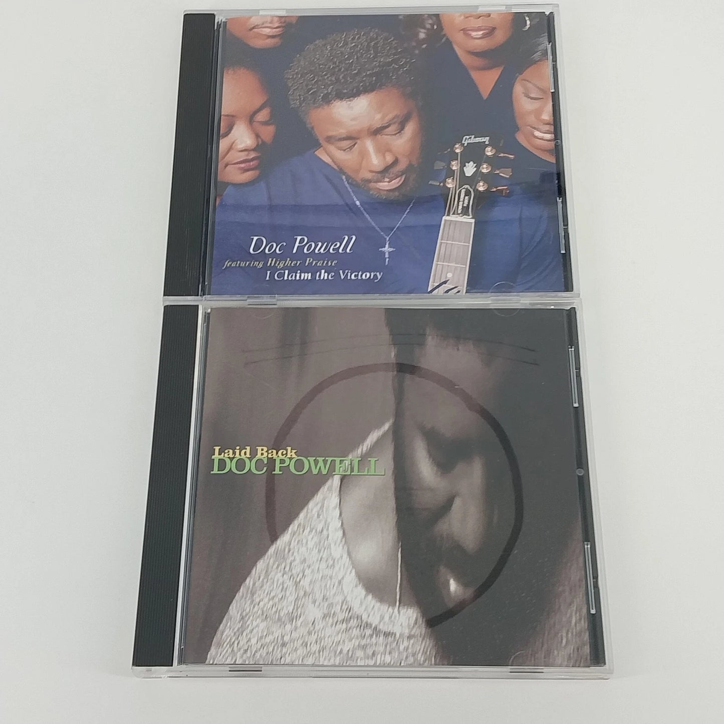 Doc Powell Laid Back & I Claim the Victory 2 CD Smooth Jazz Gospel Set Vintage