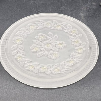Sovereign House Cake Plate 11.5” Apple Blossom SVG1 Pattern Color Hues