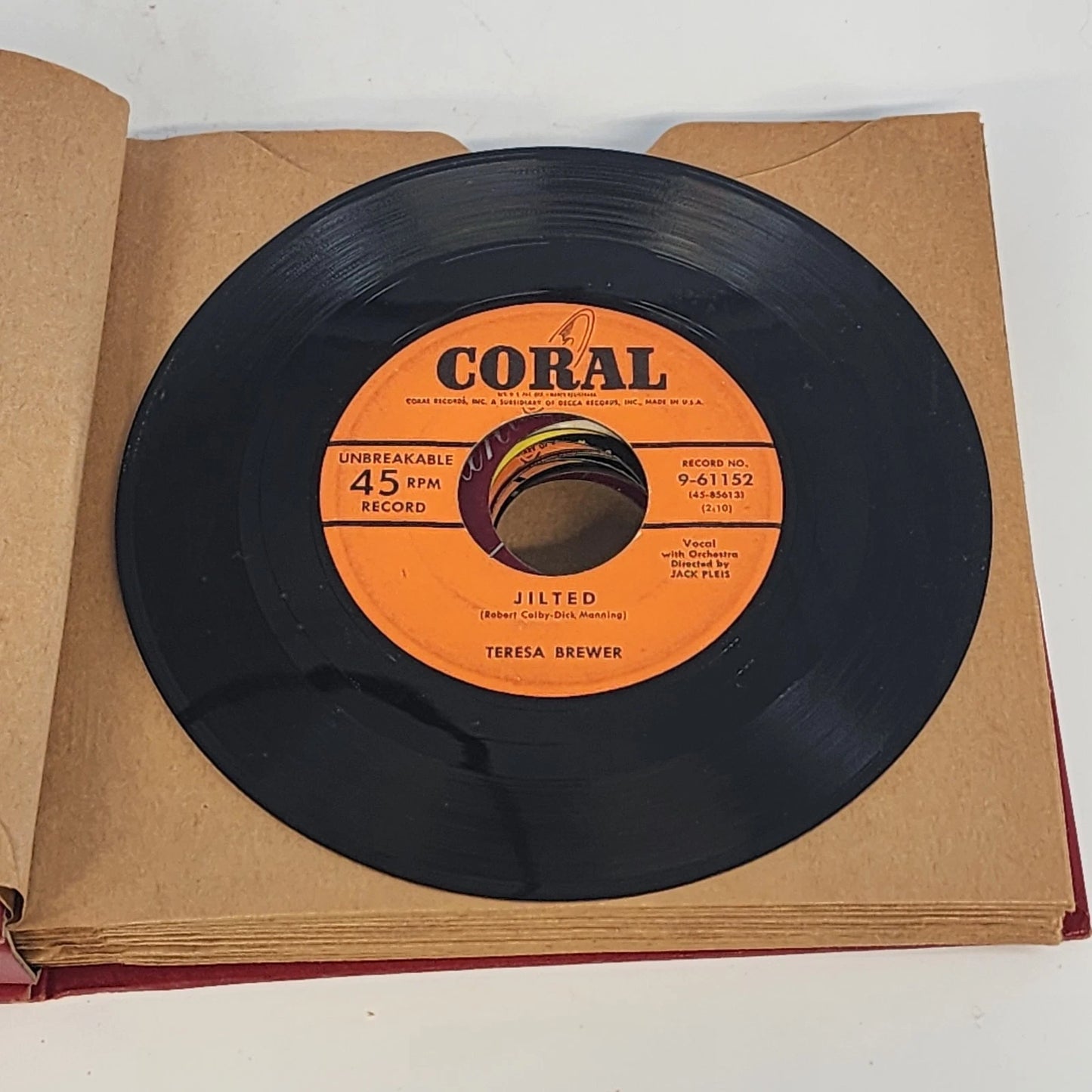 14 pcs 45RPM Vinyl Record Lot Tony Bennett Rockabilly Pop 1950s Bound Album Vtg