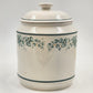 Corelle Callaway White Green Ivy Canister 8" Corning Ware Floral Lines China