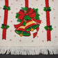 Cannon Terry Kitchen Towel Christmas Bells Ribbon Holiday Tea Dish Cloth 24" USA