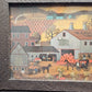 Amish Life Working Farm R Cook Framed Print Pumpkin Harvest Buggy Rustic Fall