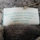 Women’s Fleece Bathrobe Turquaz Plush Soft Warm Gray Size Medium Waffle Trim NWT
