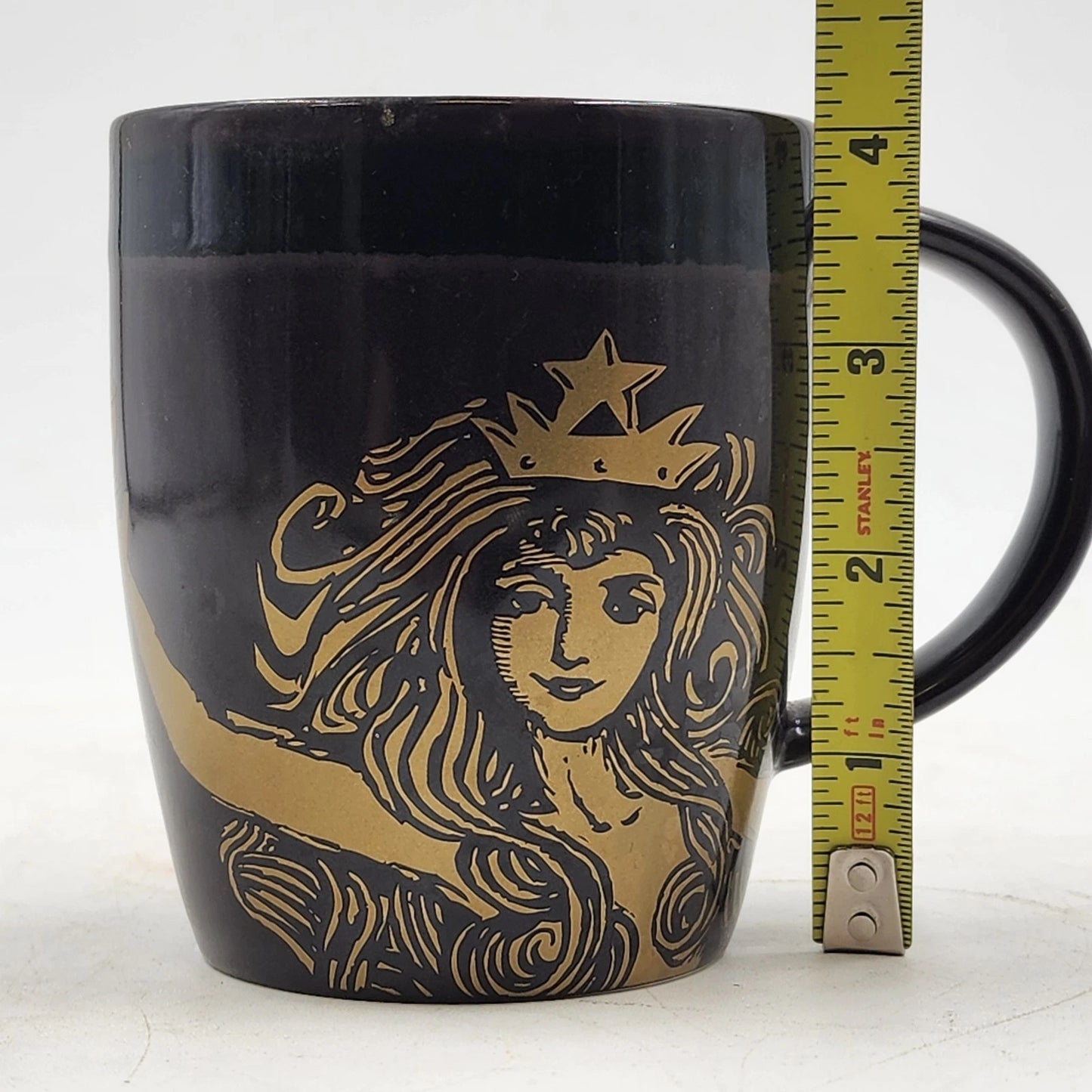 Starbucks Siren Mermaid Mug 2012 Anniversary Brown Copper 12 oz Coffee Cup