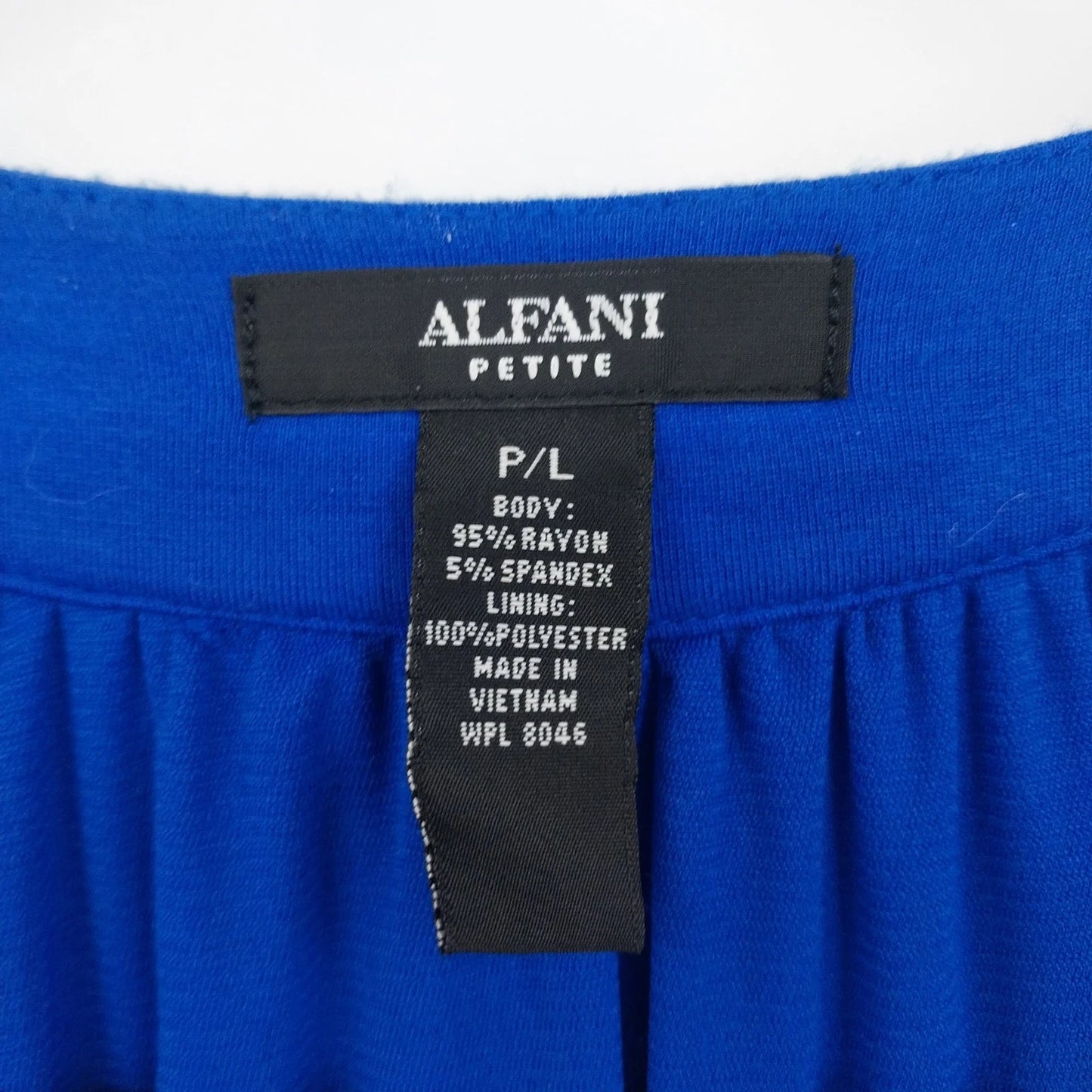 Alfani P/L Royal Blue Sleeveless Tank Top Embellished Beaded Neckline Women's