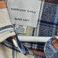 American Eagle Men’s Check Shirt Super Soft Button Down Size Large Bangladesh