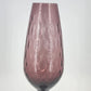 Empoli Purple Amethyst Art Glass Vase Diamond Optic MCM Italian Glass Vintage