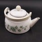 Corelle Coordinates Pattern Callaway Ivy Style Tea Kettle White Enamel Ivy Leave