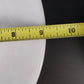 Vintage Oven Ware Milk Glass Dinner Plates Swirl Rim Set of 3