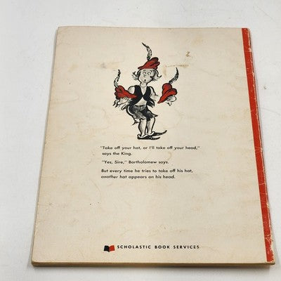 The 500 Hats of Bartholomew Cubbins By Dr Seuss Scholastic Book Vintage 1966 USA