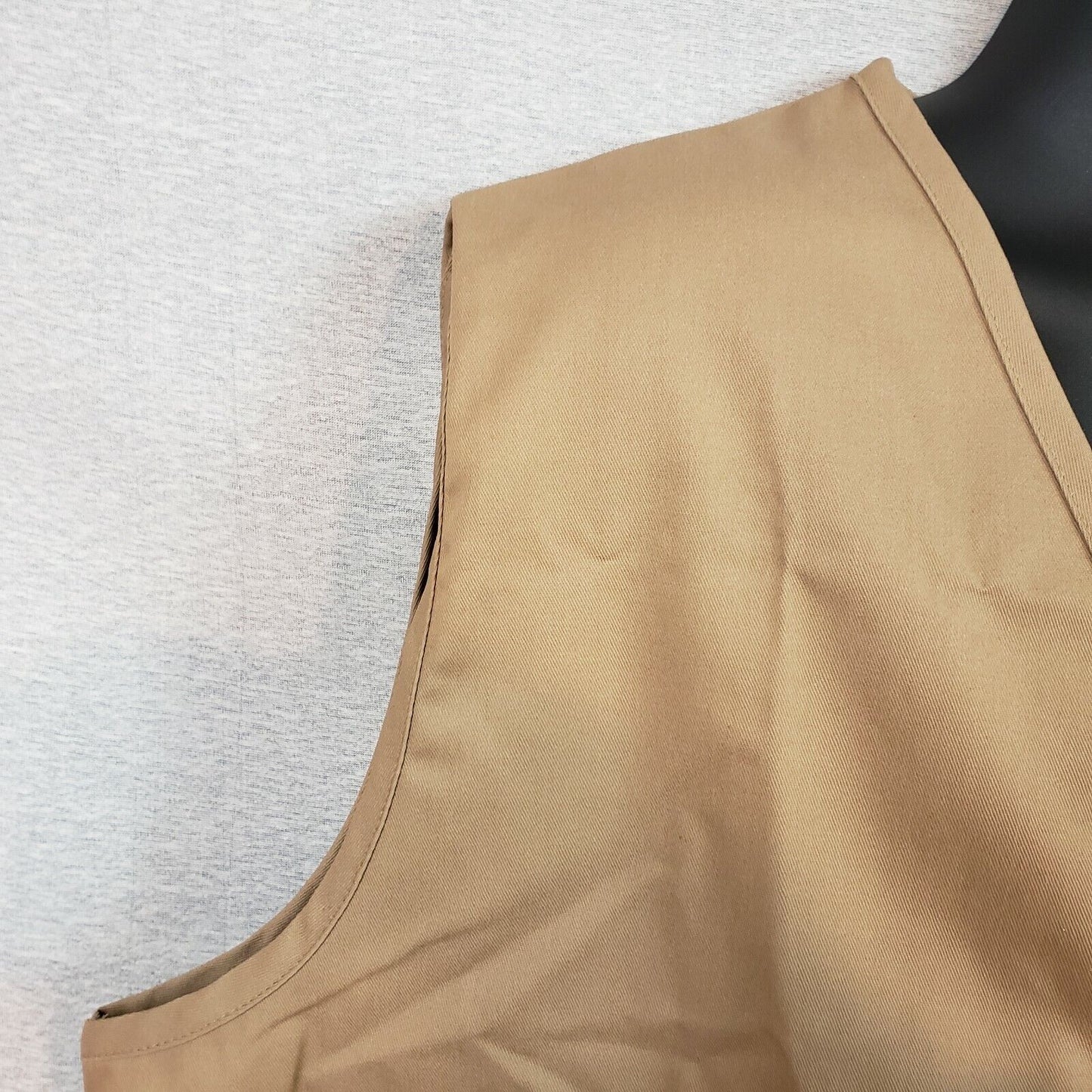 Khaki 3XL Unisex Vest V40 by Fame Fabrics 28676 Chest Pocket with Pencil Slot