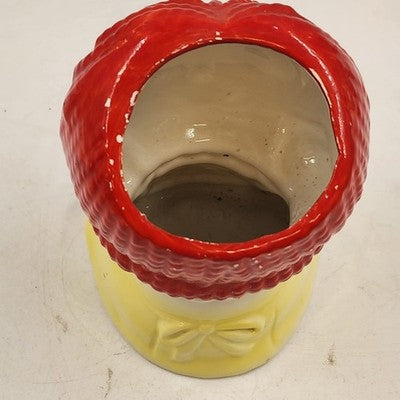 Rubens Original Raggedy Ann Ceramic Planter Vase 6" Original Japan 1976 Vintage