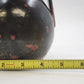 Redware Pottery Pitcher Dark Mottled Glaze 5.5" Tall Antique Style Unmarked