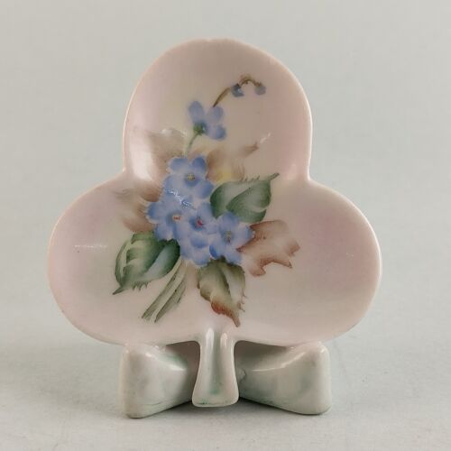 Ceramic Figurines Floral Player Cards Suites Decorative Standing Pieces Set of 4