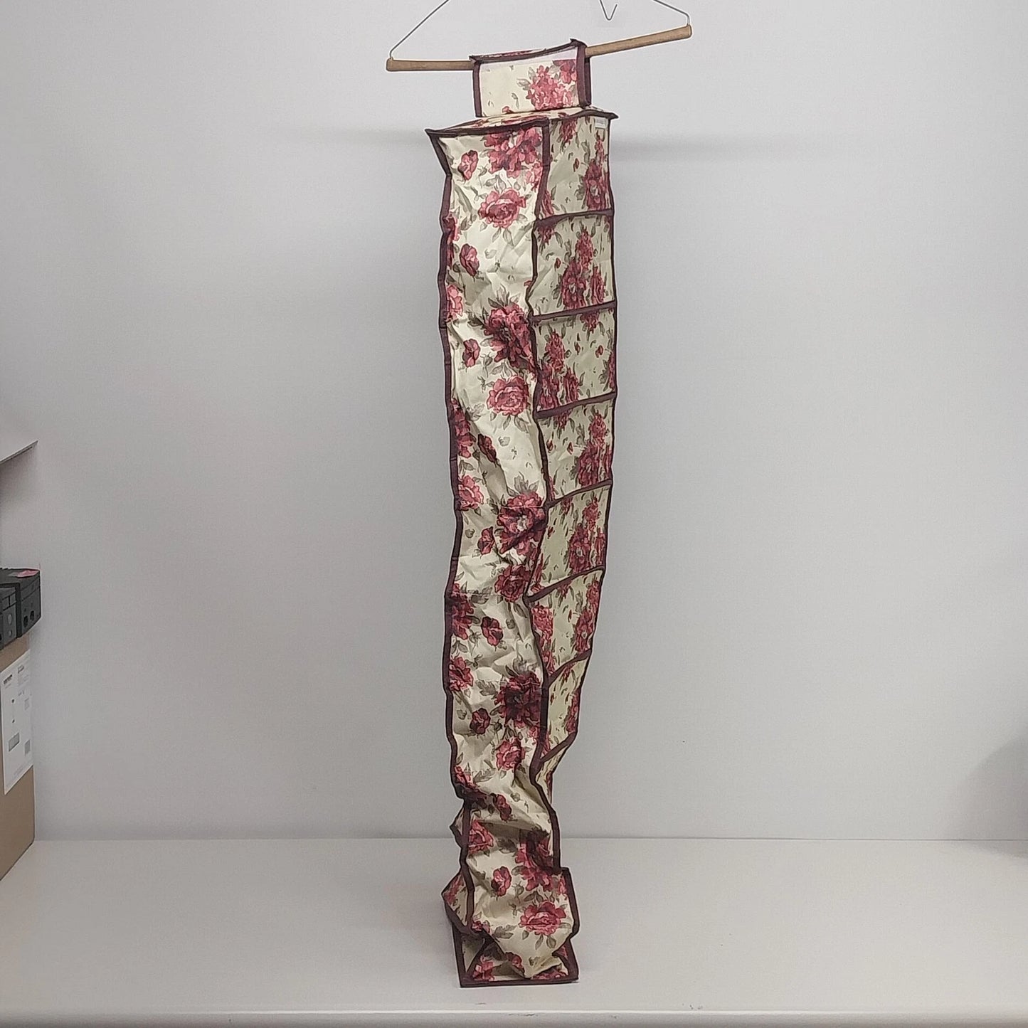 Laura Ashley Floral Hanging Closet Organizer 10 Slot Storage
