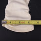 Women's White Stretch Dress Gloves Ruched Wrist Formal Wedding Tea Length Vtg