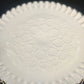 Fenton Silver Crest Spanish Lace Milk Glass Pedestal Cake Stand 11" Vintage