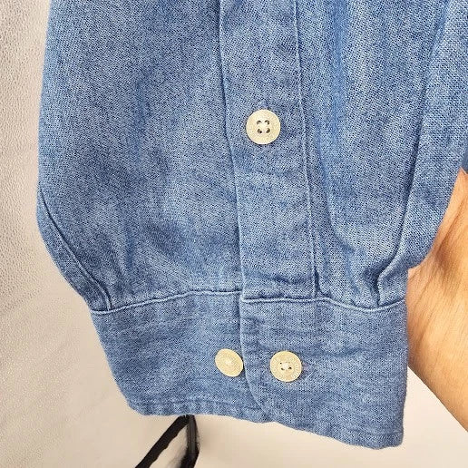 Alexander Julian Colours Men’s Denim Button-Front Shirt Size Large NWT Hong Kong
