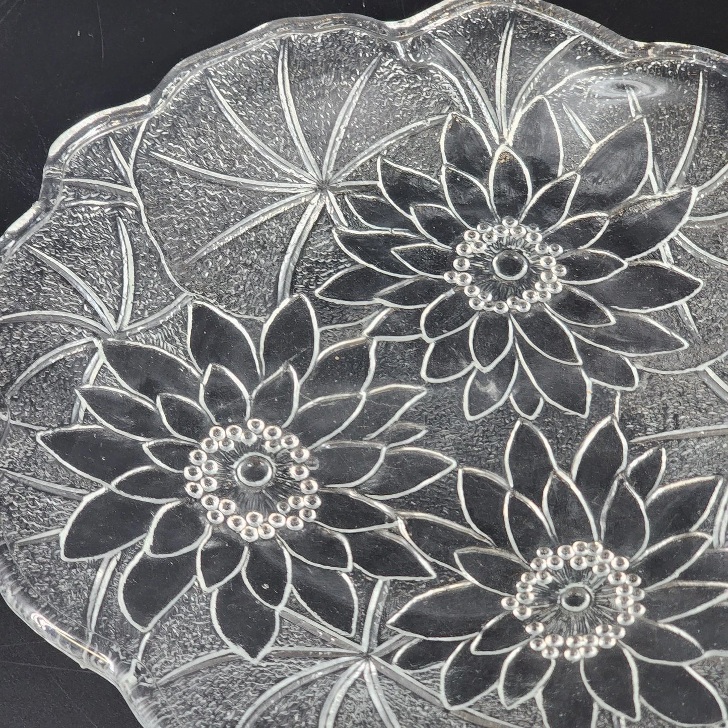Indiana Glass Lily Pons 8 Inch Clear Depression Salad Plate