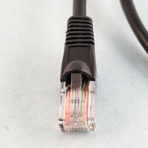 Cat 5e Ethernet Patch Cable 12 Inch Black 350 MHz Gold
