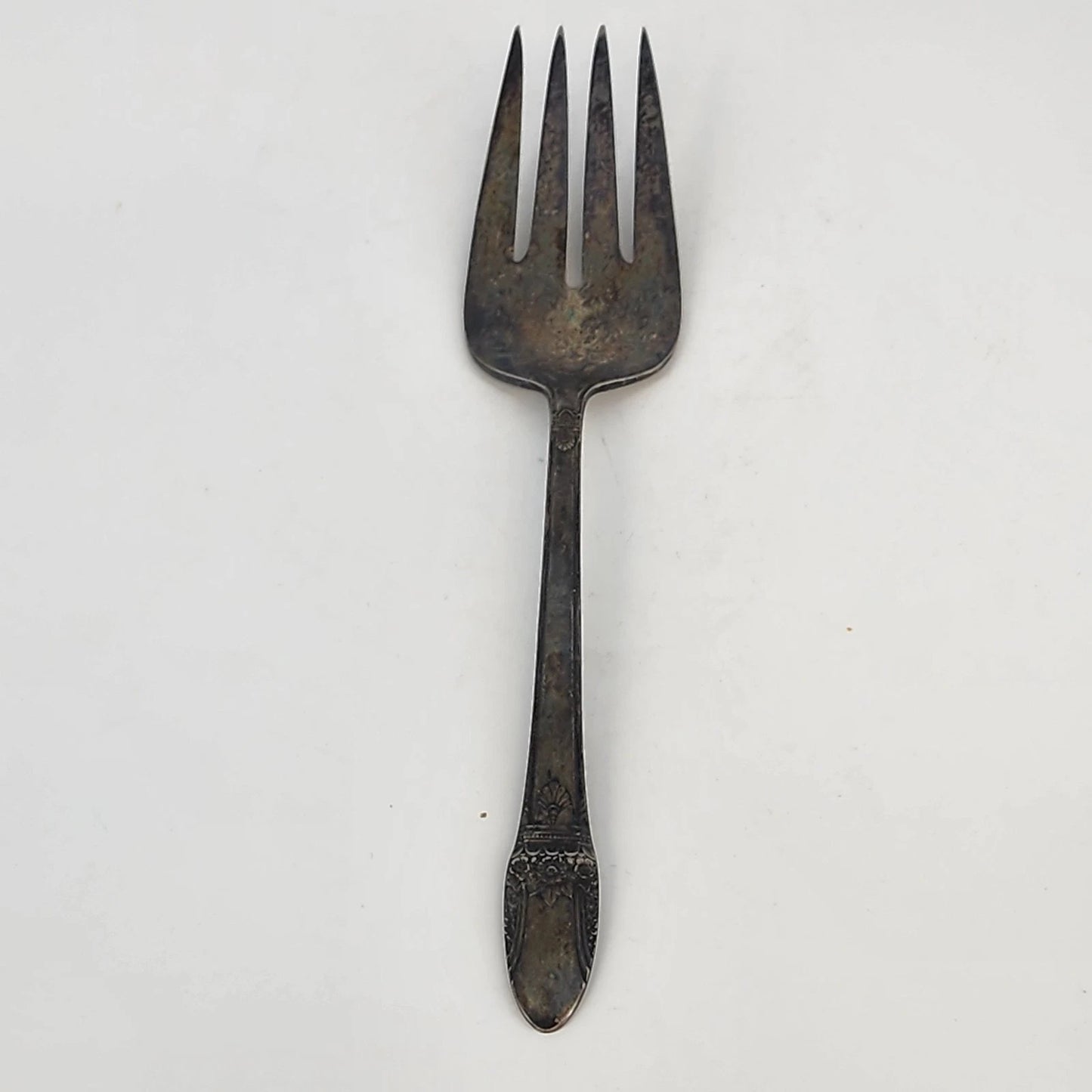 1847 Roger Bros First Love International Silverplate Cold Meat Serving Fork 1937