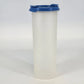 Tupperware 1912-7 Modular Mates Round #4 Sheer 30 oz Container with Blue Lid Vtg