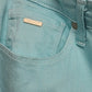 Nine West Gramercy Skinny Ankle Womens Jeans Size 14 Teal Denim Cotton Stretch