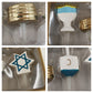 NEW DEI Hanukkah Charmers Set of 4 Mini Hand Painted Ceramic Silicone Tip Marker
