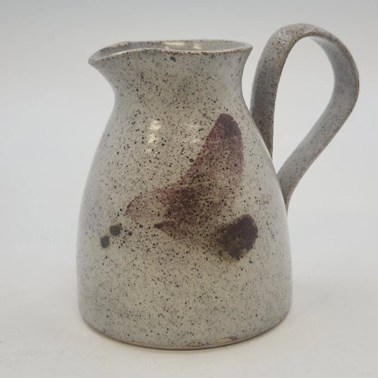 Colonsay Pottery Pitcher Speckled Glaze Stoneware 4.5" Flared Rim Curved Handle