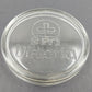 Heye Viktoria German Glass Jar with Ad Print Lid Collectible Pot Cover Vintage