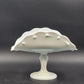 1970s Indiana Milk Glass Teardrop Footed Banana Fruit Bowl 11" Vintage MCM